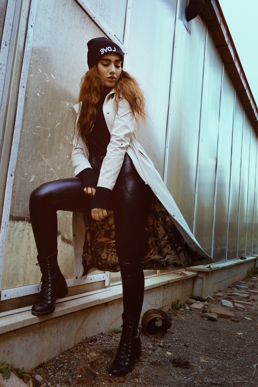 Photo leather pants