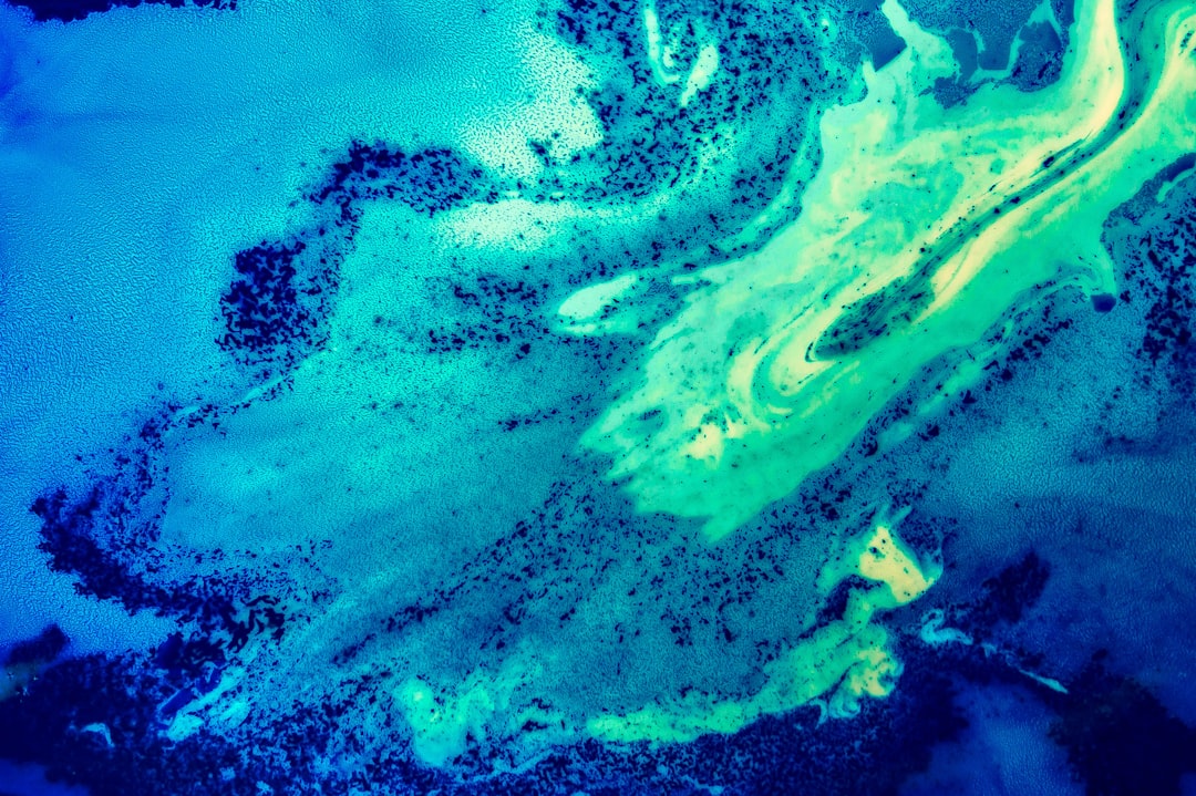 Photo turquoise color