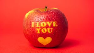 Photo apple shape